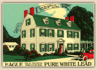 Historic paint color card, early 20th c